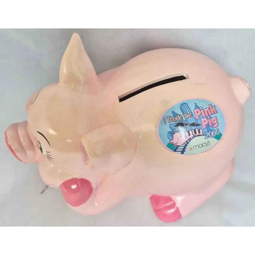 Priscilla the Pig Macy's bank